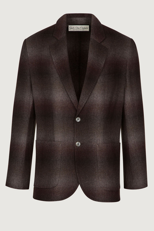 Chocolate Brown Lightweight Cashmere Travel Blazer