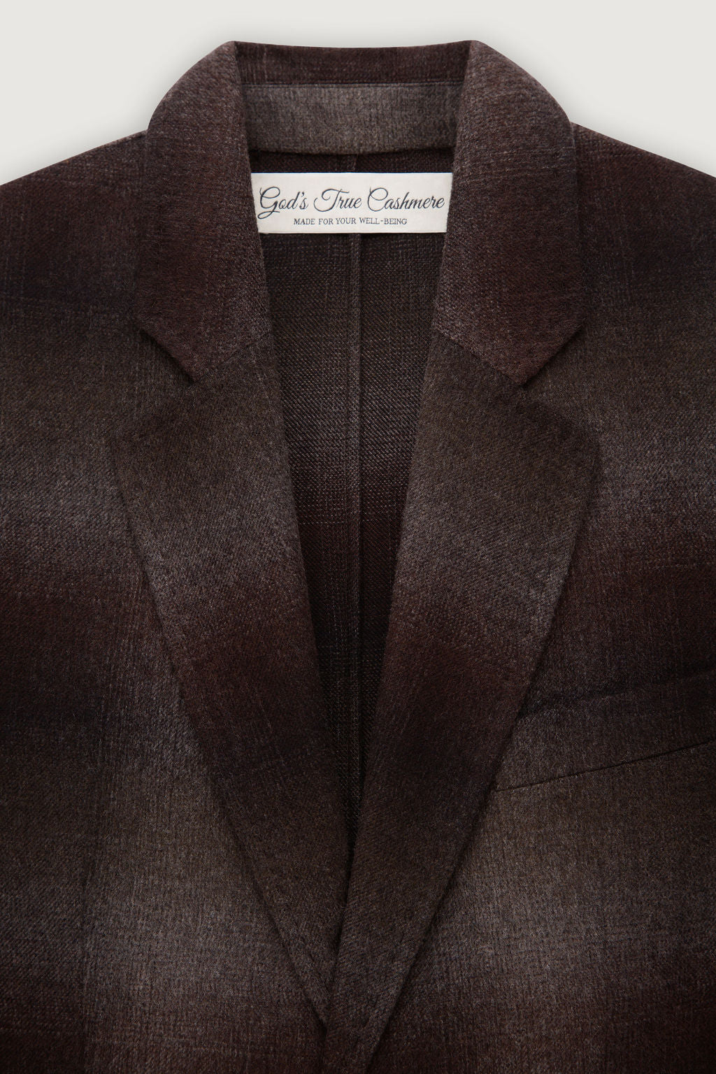 Chocolate Brown Lightweight Cashmere Travel Blazer