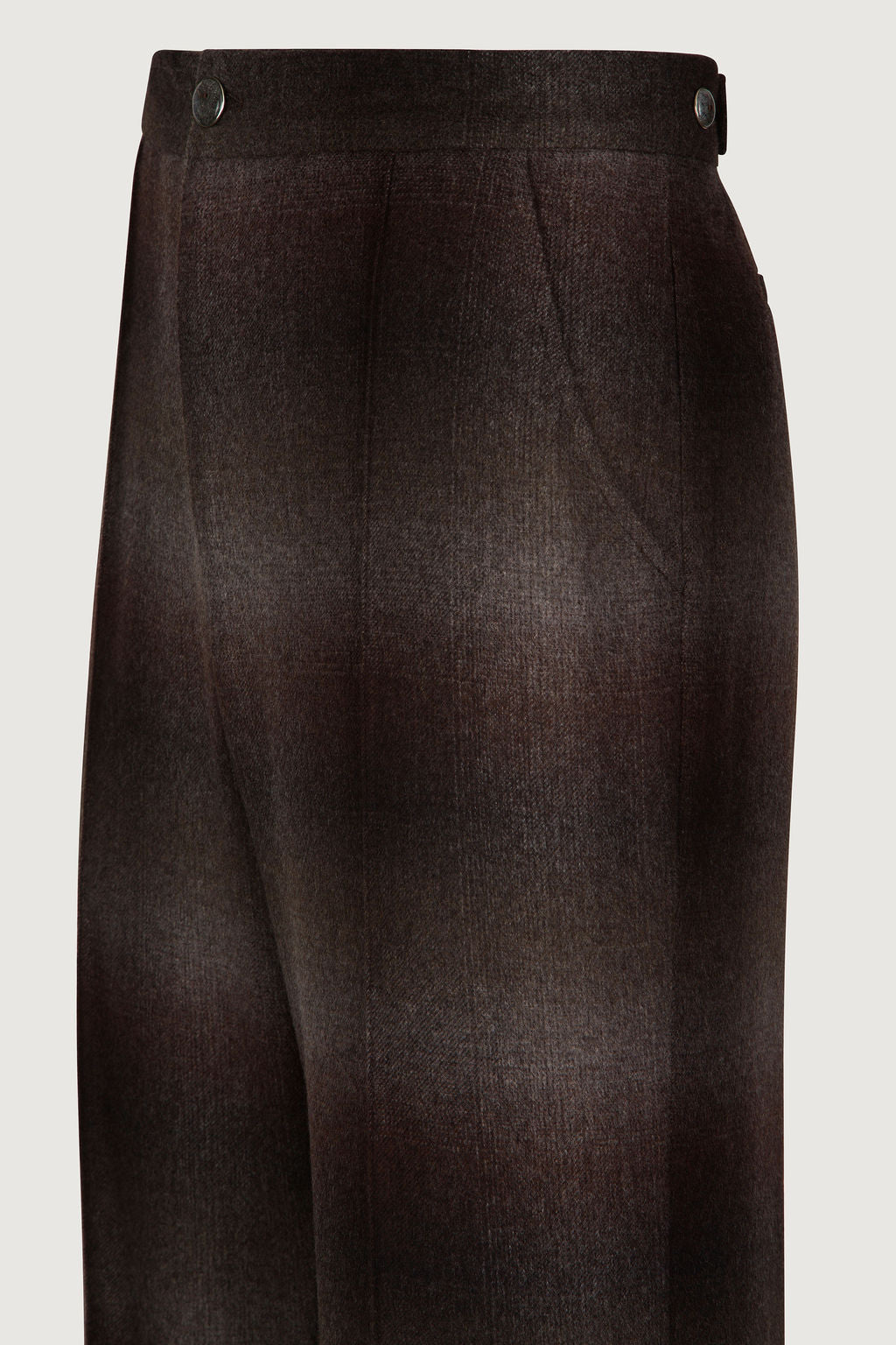 Chocolate Brown Cashmere Tailored Pant