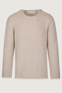 Sand Long Sleeve Boucle Knit Sweater