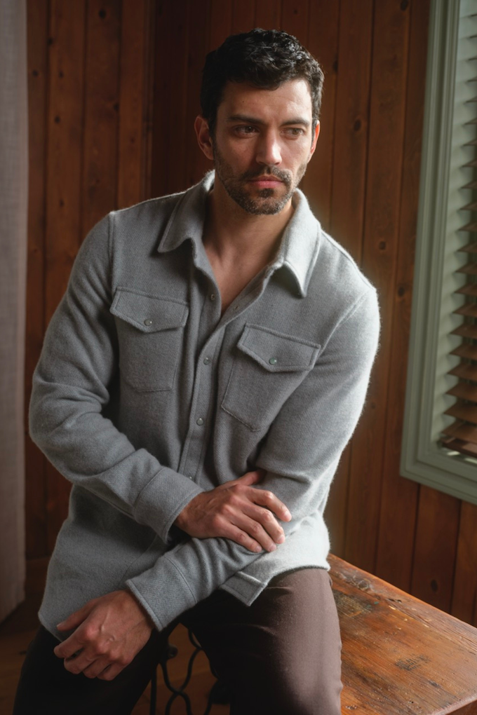 Celeste Solid Cashmere Shirt
