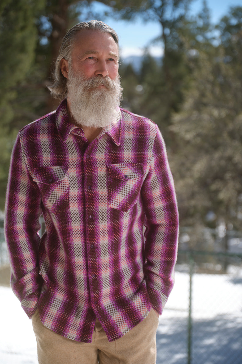 Frontier Plaid Cashmere Shirt