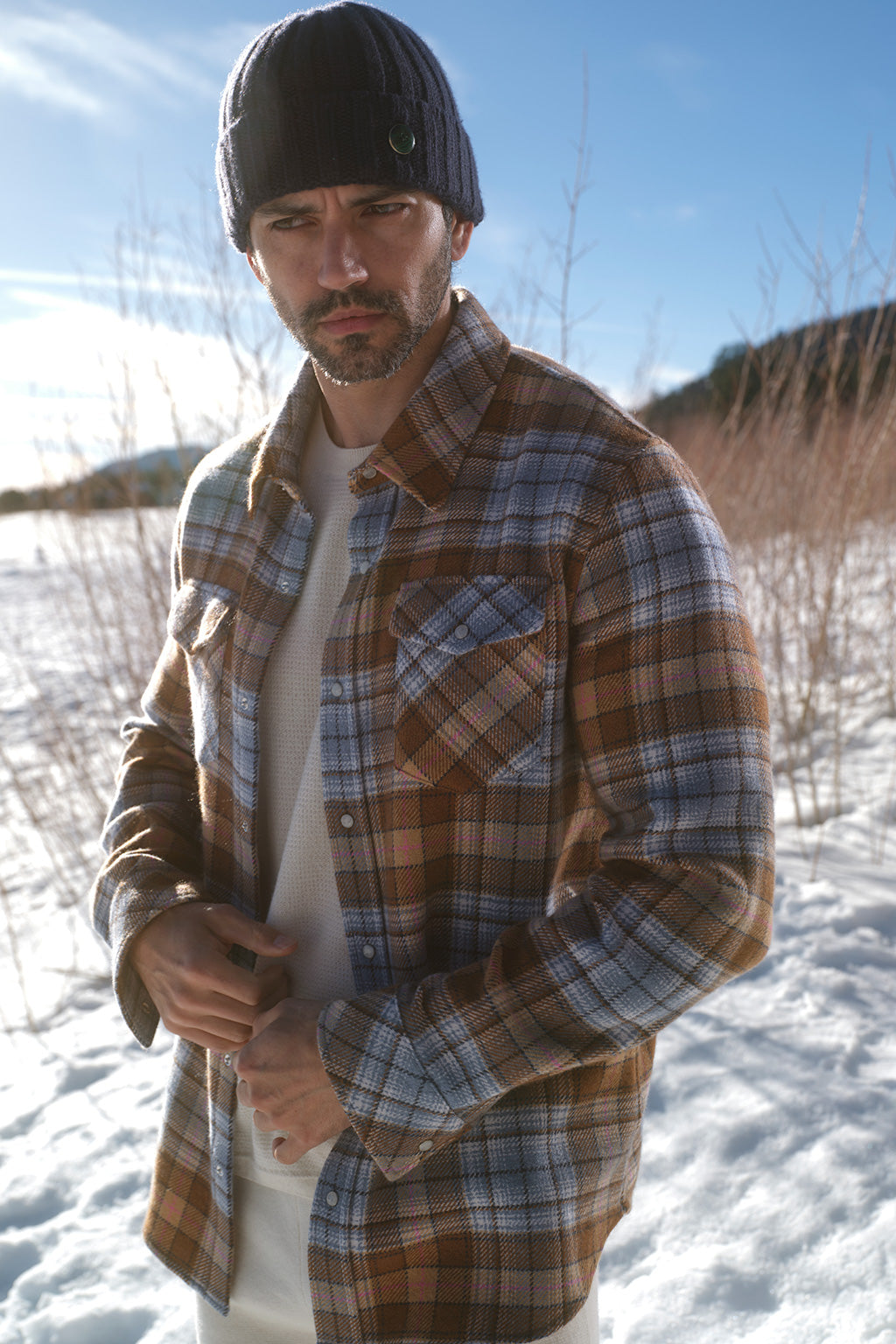 Nomad Tartan Cashmere Shirt