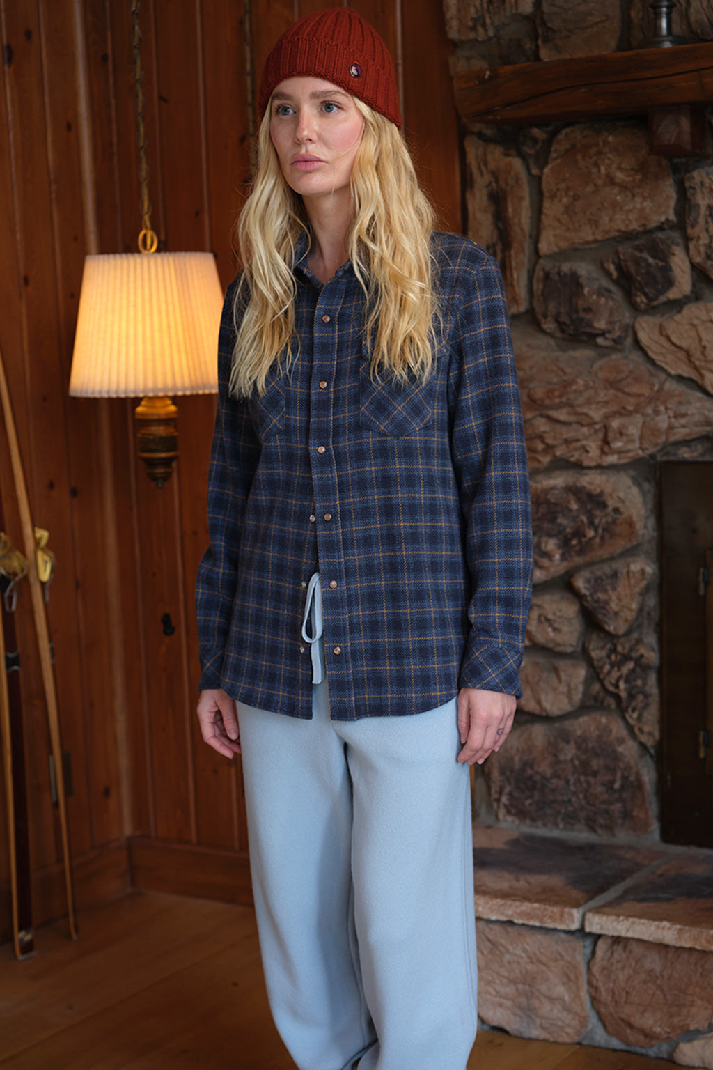 Rugged Explorer Plaid Cashmere Shirt