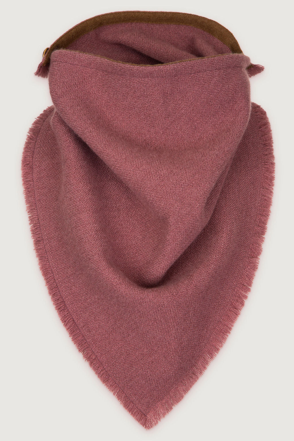 Rose Solid Cashmere Bandana