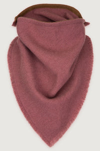 Rose Solid Cashmere Bandana
