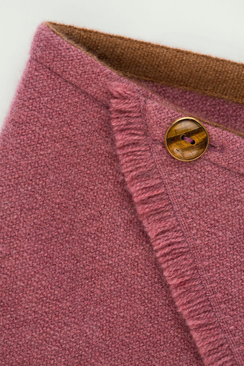 Rose Solid Cashmere Bandana