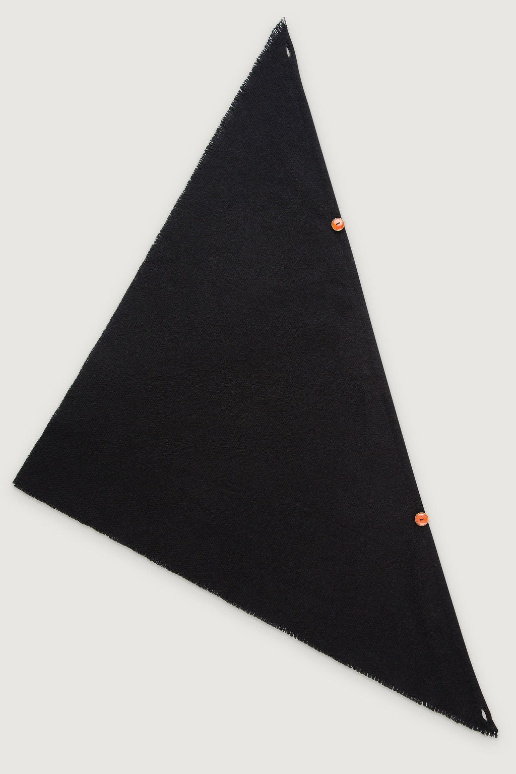 Black Solid Cashmere Bandana