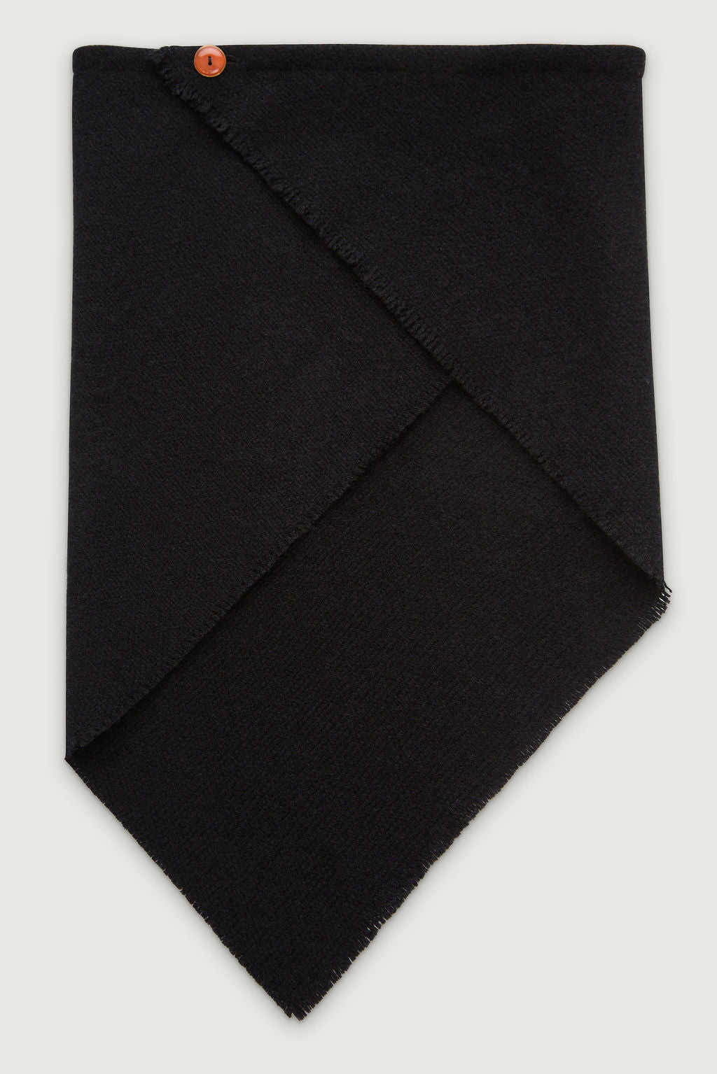 Black Solid Cashmere Bandana