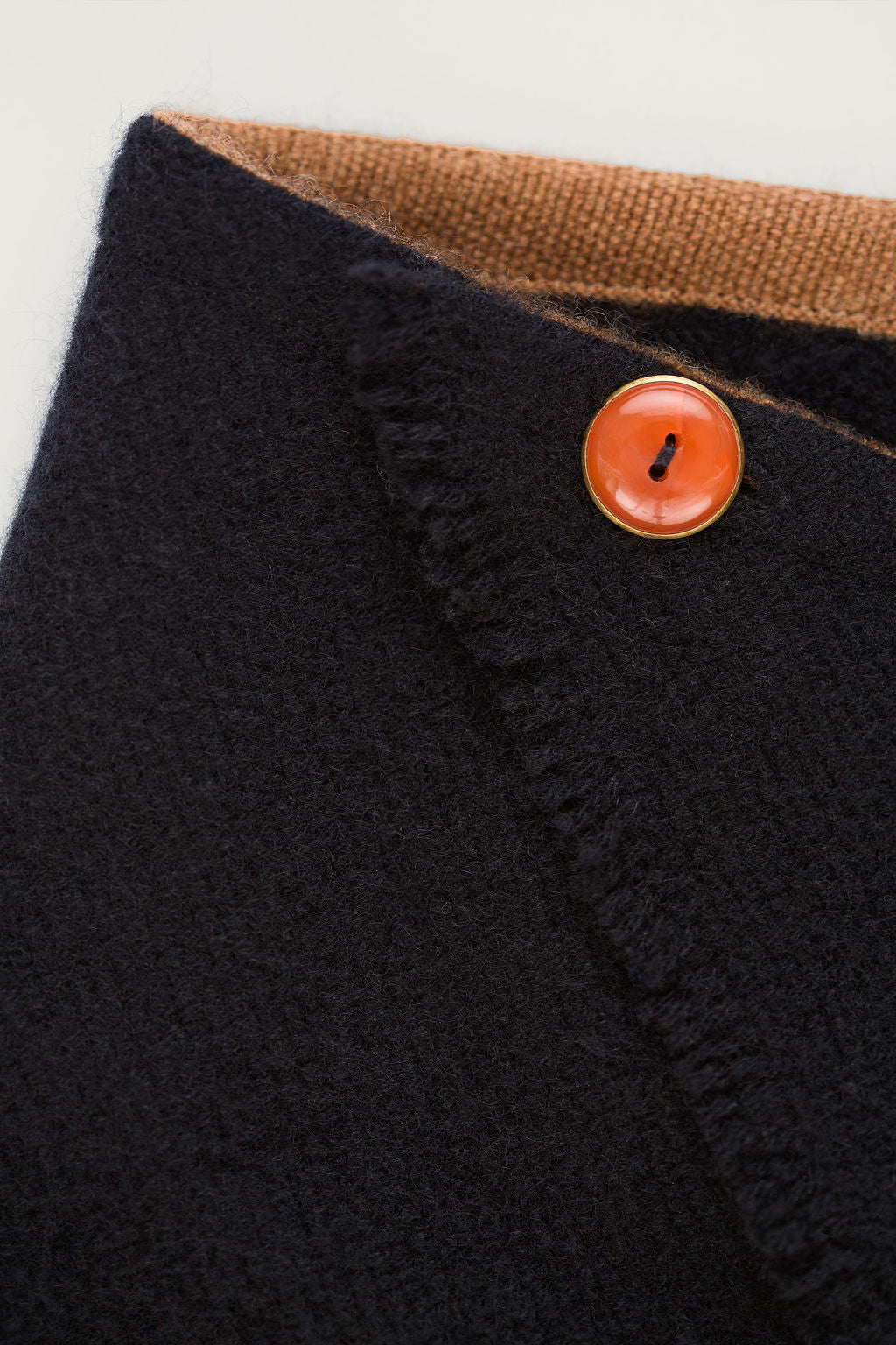 Black Solid Cashmere Bandana