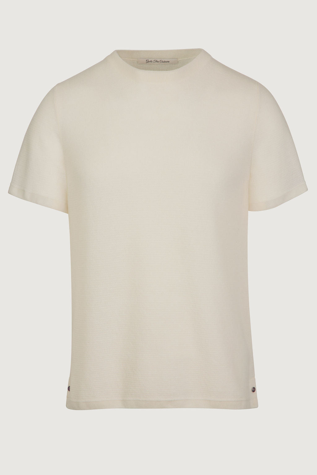 Ivory Classic Cashmere Knit T-Shirt