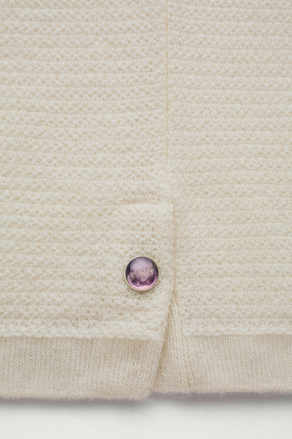 Ivory Classic Cashmere Knit T-Shirt