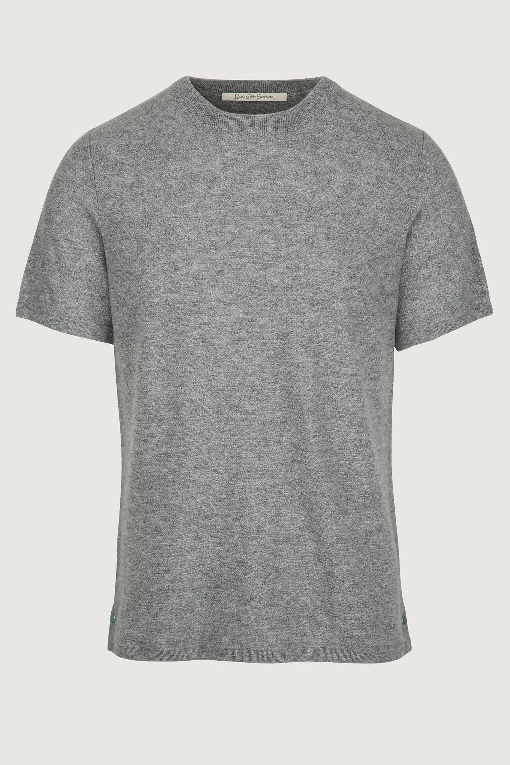 Heather Grey Classic Cashmere Knit T-Shirt