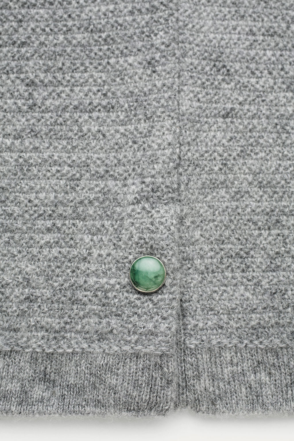 Heather Grey Classic Cashmere Knit T-Shirt