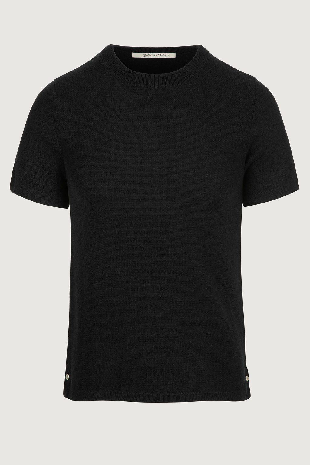 Black Classic Cashmere Knit T-Shirt