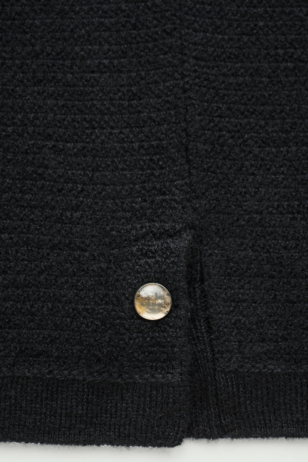 Black Classic Cashmere Knit T-Shirt
