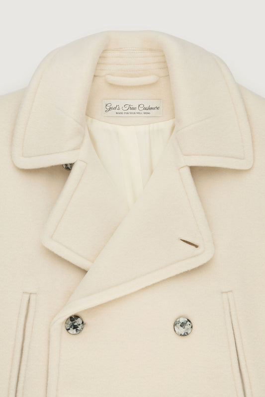 Ivory Cashmere Peacoat