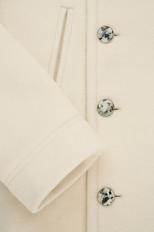 Ivory Cashmere Peacoat