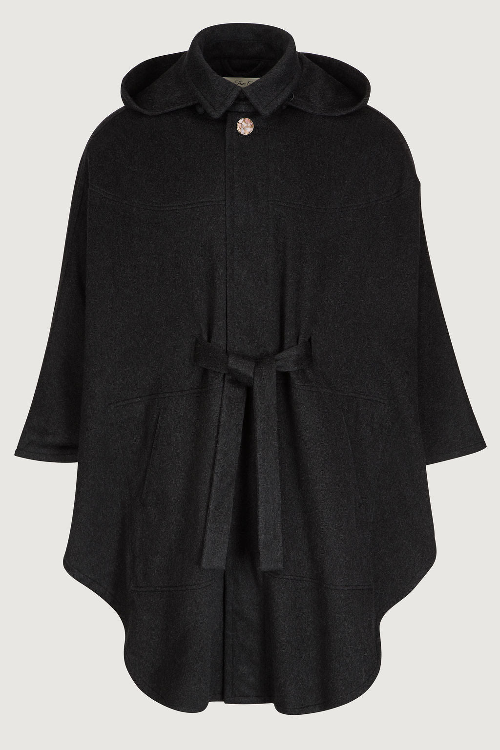 Charcoal Cashmere Riding Cape