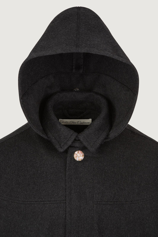 Charcoal Cashmere Riding Cape