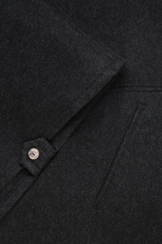 Charcoal Cashmere Riding Cape