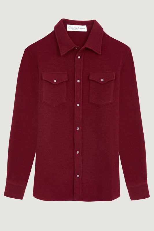 Bordeaux Cashmere Shirt