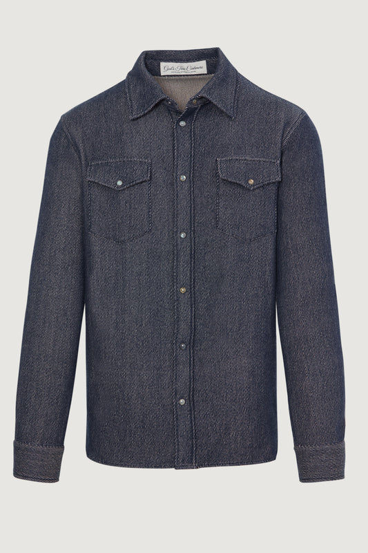 Denim Cashmere Shirt