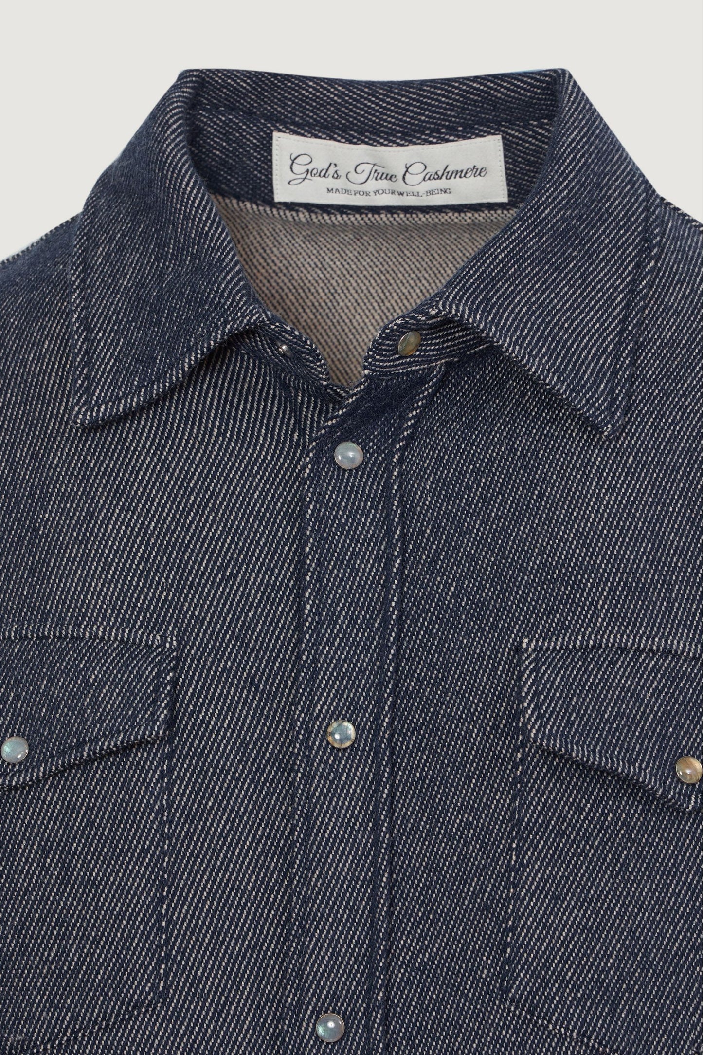 Denim Cashmere Shirt