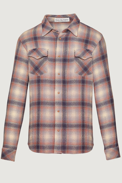 Lavender Tartan Cashmere Shirt