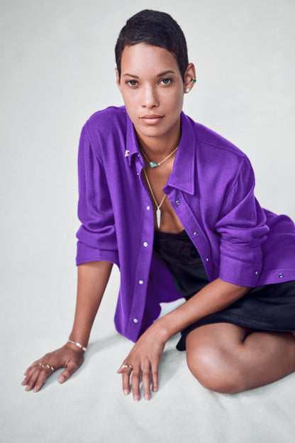 Purple Cashmere Shirt